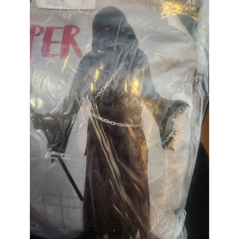 Spooktacular Creations Reaper Costume Child Kids Size XL 12/14 NEW